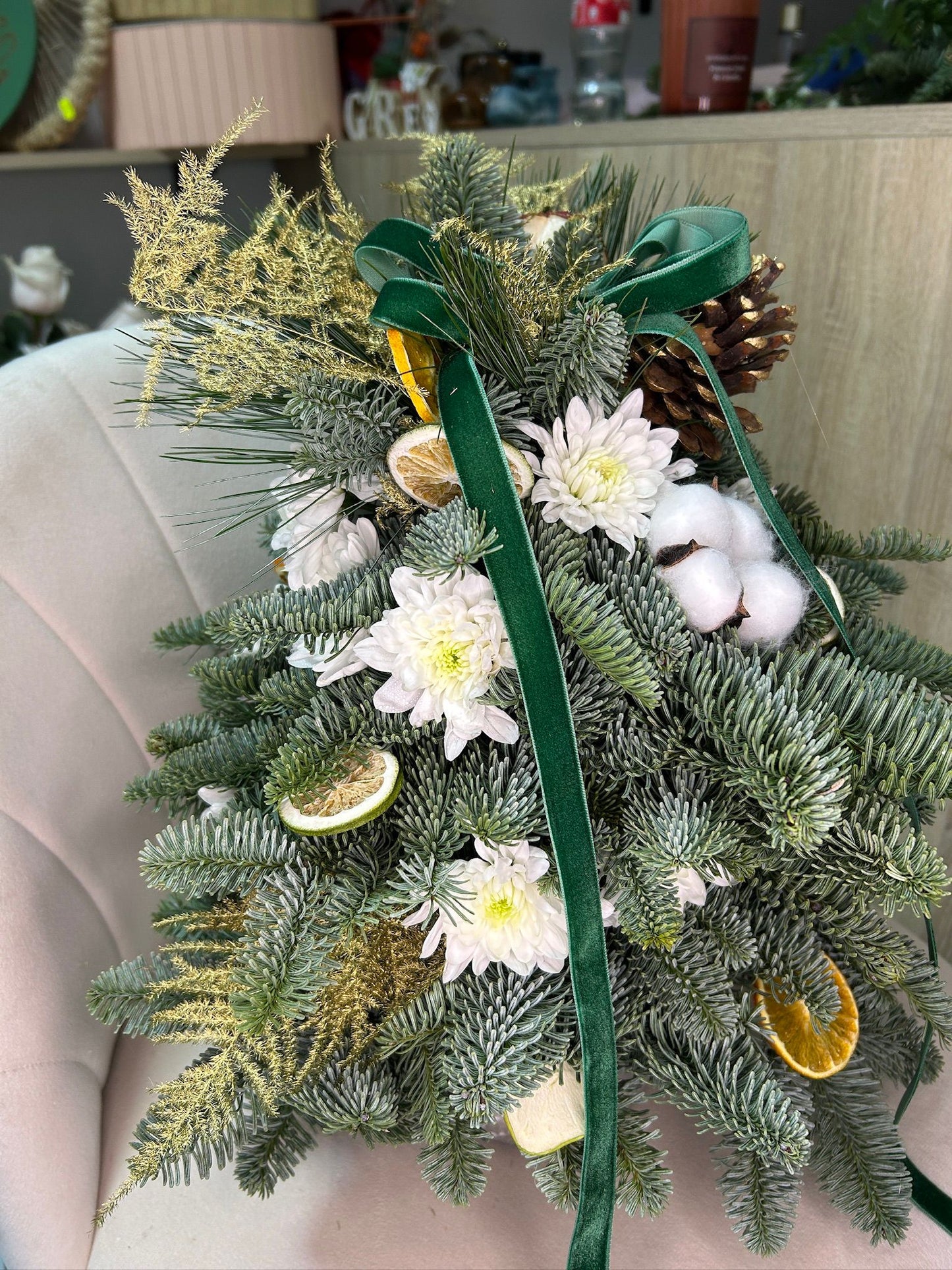 Brad mediu cu bumbac